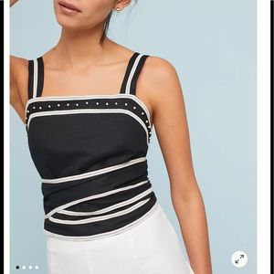 Margot Cropped Linen Top